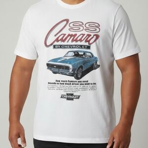 Chevrolet White Graphic Tee for Men